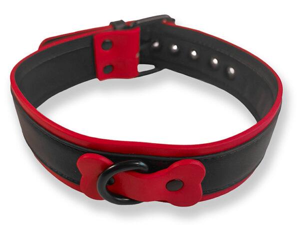 Collar Cachorro Negro-Rojo
