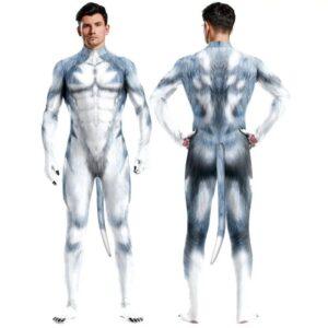 Traje de Cosplay de Perro Husky Azul-Gris-CosplayDogs (Fun Distri) EAN: 3662811624270