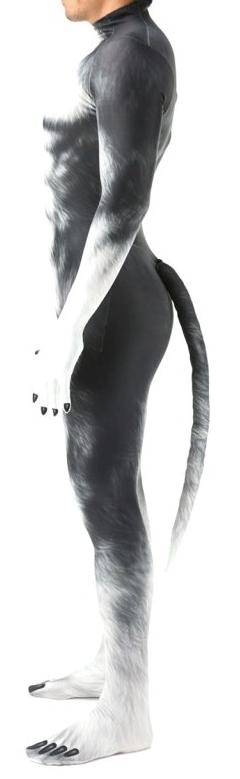 Traje Cosplay Perro Husky Gris - Imagen 3