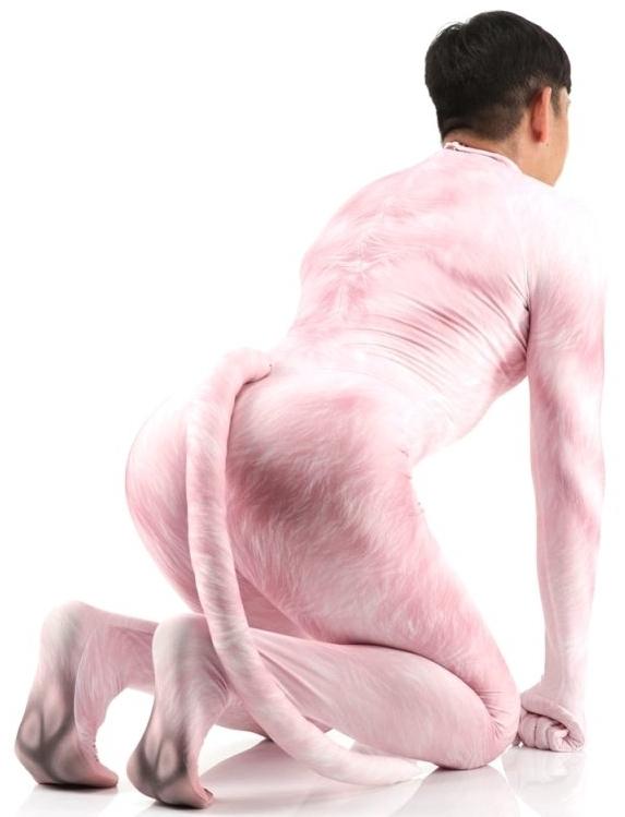 Traje Cosplay Perro Rosa - Imagen 4