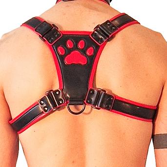Arnés para cachorros Negro-Rojo - Imagen 2