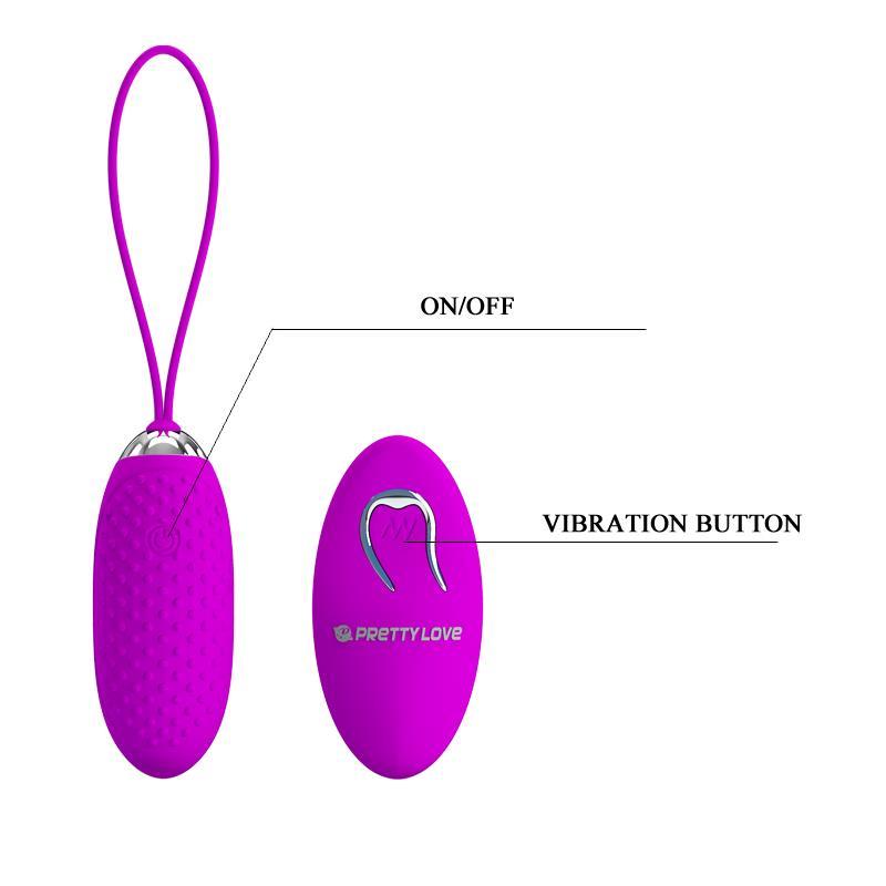 Huevo Vibrador Joanna USB Purpura-PRETTYLOVE (LoveCherry) EAN: 6959532318296.0 - Imagen 6