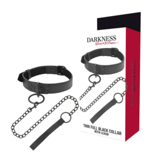 DARKNESS - COLLAR CON CADENA NEGRO-DARKNESS BONDAGE (Dreamlove) EAN: 8435565911928