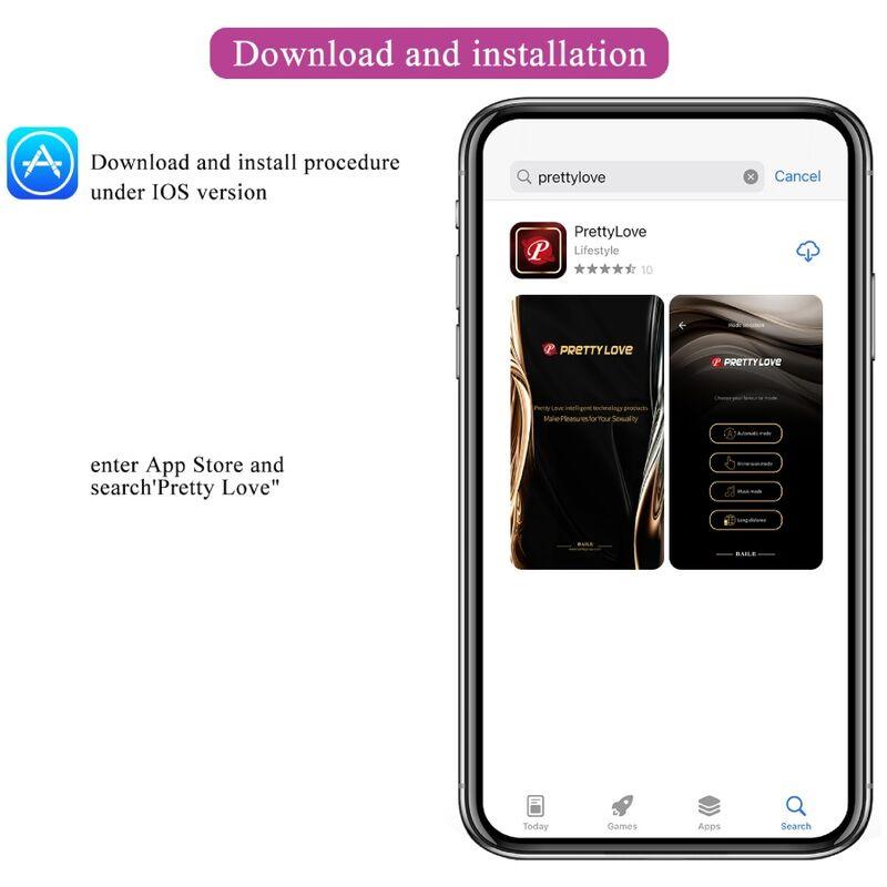 PRETTY LOVE - NYMPH HUEVO VIBRADOR CONTROLADO POR APP VIOLETA-PRETTY LOVE BOTTOM (Dreamlove) EAN: 6959532326574 - Imagen 11