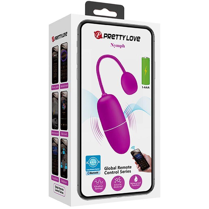 PRETTY LOVE - NYMPH HUEVO VIBRADOR CONTROLADO POR APP VIOLETA-PRETTY LOVE BOTTOM (Dreamlove) EAN: 6959532326574 - Imagen 16