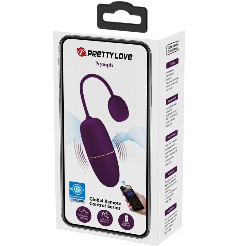 PRETTY LOVE - NYMPH HUEVO VIBRADOR CONTROLADO POR APP LILA-PRETTY LOVE BOTTOM (Dreamlove) EAN: 6959532335606 - Imagen 16
