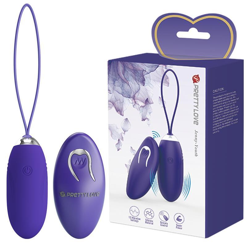 Jenny Youth Huevo Vibrador con Control Remoto-PRETTYLOVE (LoveCherry) EAN: 6959532328530.0