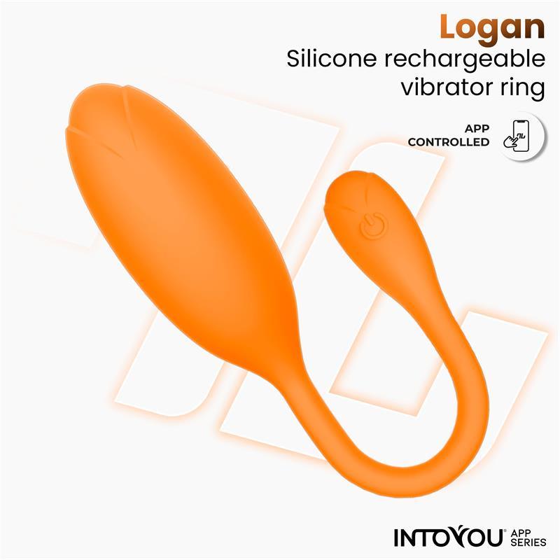 Logan Huevo Vibrador con APP Silicona Unibody Naranja-INTOYOU APP SERIES (LoveCherry) EAN: 8436615005550.0 - Imagen 3