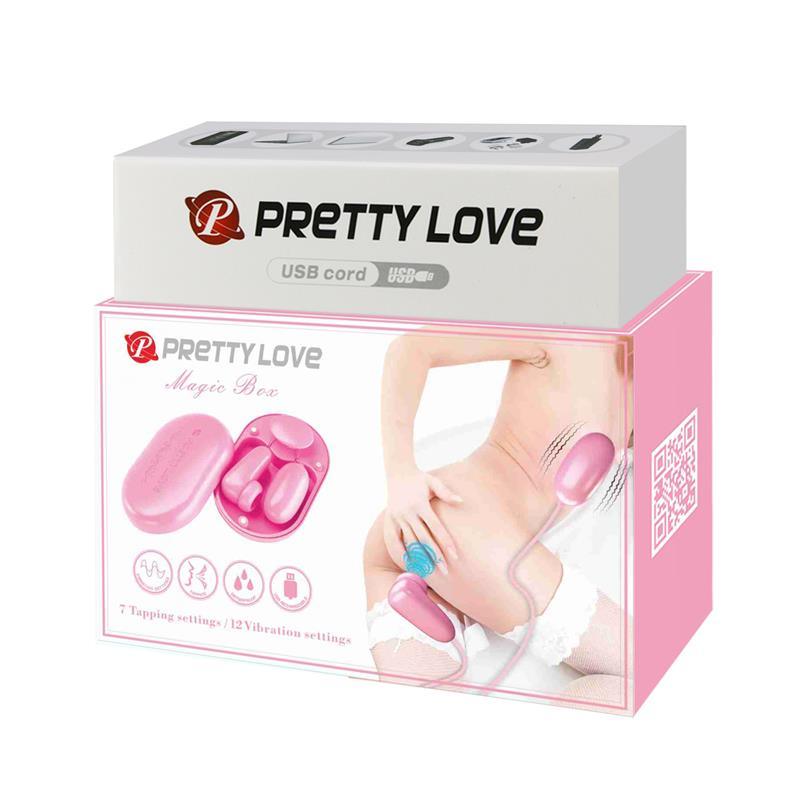 Magic Box Huevo Vibrador y Estimulador con Tapping-PRETTYLOVE (LoveCherry) EAN: 6959532329650.0 - Imagen 9