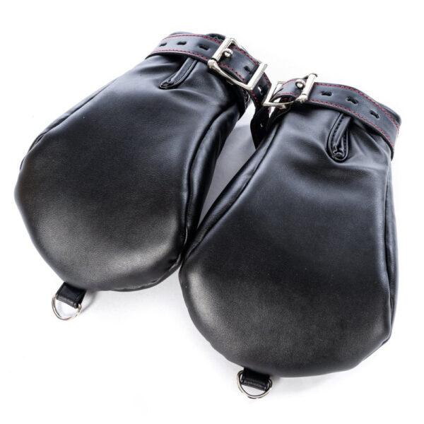 Manoplas para perro Negro-Rojo - Imagen 2