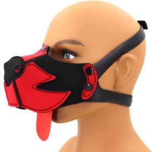 Bozal Muz Puppy Negro-Rojo