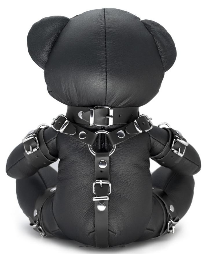 Oso de cuero Bendy El Bdsm Teddy Bear Negro - Imagen 2