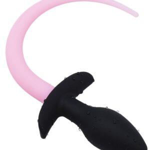 Plug Cola Luminosa de Cachorro 8 x 3,2cm Rosa-Kinky Puppy (Fun Distri) EAN: 3662811282432