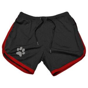 Pantalón corto Paw Negro-Rojo-Kinky Puppy (Fun Distri) EAN: 3662811793280