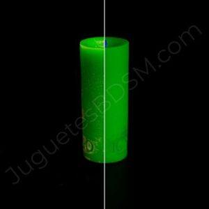 Vela neón para waxplay - Verde neón. Parafina. 4 x 10 x 4 cm.-REGO IGNEM (Rego Ignem)
