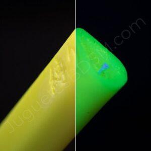 Vela neón para shibari - Amarillo neón. Parafina. 2,6 x 20 x 4,6 cm.-REGO IGNEM (Rego Ignem)